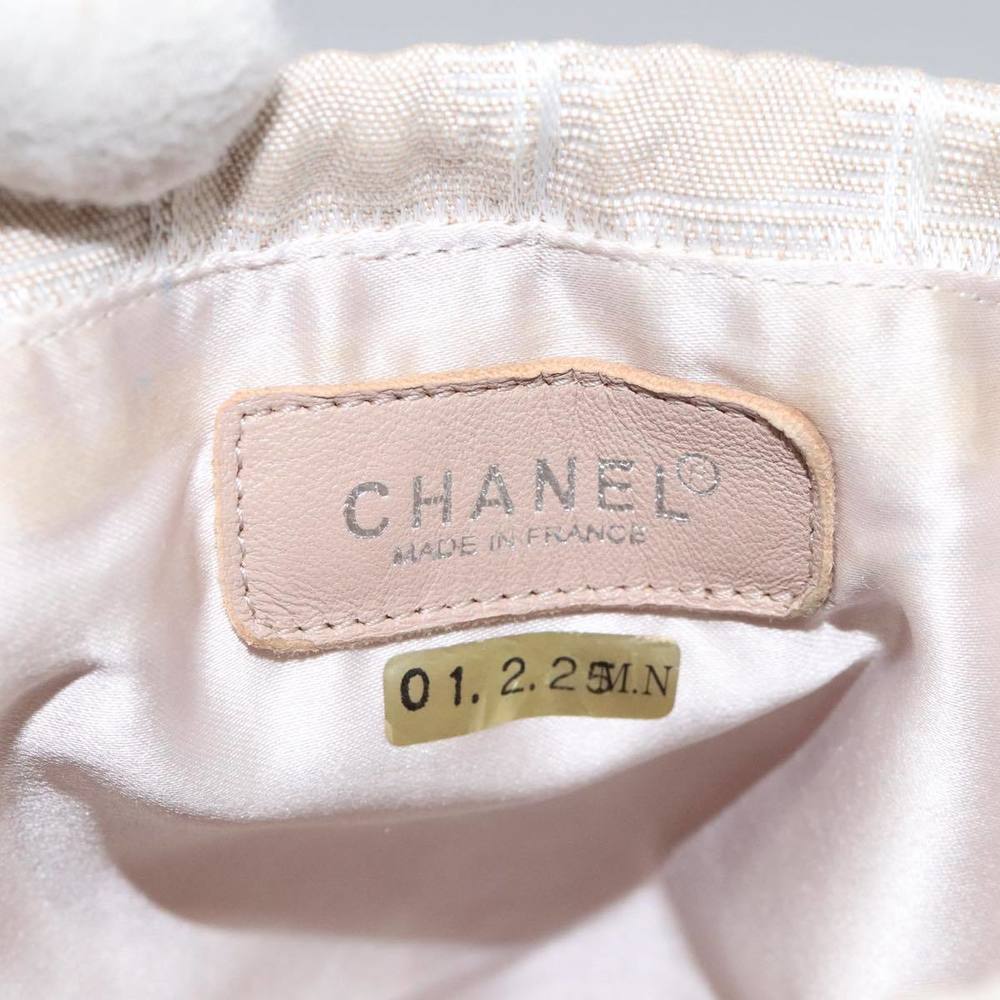 CHANEL New Travel Line Purse Pouch Nylon Beige CC Auth yk17133 - Picture 10 of 16
